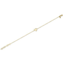 14KT Yellow Gold Diamond In My Heart Bracelet