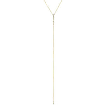 14KT Yellow Gold Diamond Hazel Lariat Necklace