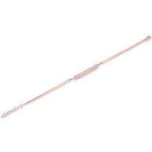 14KT Rose Gold Diamond Glisten ID Bracelet