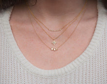 14KT White Gold Diamond North Star Necklace