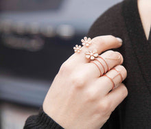 14KT White Gold Diamond Bridge Ring