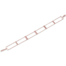 14KT Rose Gold Diamond Brick Bracelet