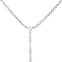 14KT White Gold Diamond Leash Necklace