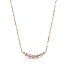 14KT Rose Gold Bezel Set Diamond Luxe Hazel Necklace