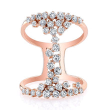 14KT Rose Gold Diamond Lace Ring