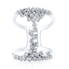 14KT White Gold Diamond Lace Ring