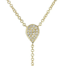 14KT Yellow Gold Diamond Pear Flirt Lariat Necklace